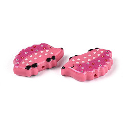 Printed Opaque Resin Beads&nbsp;RESI-N043-14A
