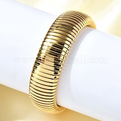 304 Stainless Steel Stretch Bracelets for Women Men&nbsp;BJEW-A031-02B-G