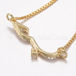 Adjustable Brass Micro Pave Cubic Zirconia Bolo Bracelets&nbsp;BJEW-G586-05G