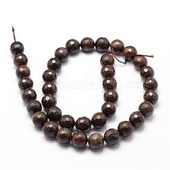 Natural Bronzite Beads Strands&nbsp;G-D840-18-10mm