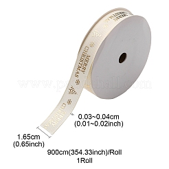 Flat Christmas Theme Polyester Grosgrain Ribbon&nbsp;OCOR-YWC0001-01A-01