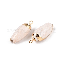 Natural Sea Shell Pendants&nbsp;SSHEL-N038-30A