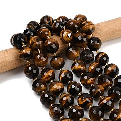Natural Tiger Eye Beads Strands&nbsp;G-C249-A19-16mm