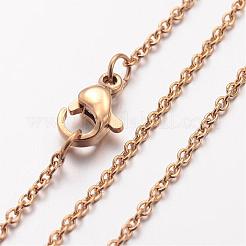Ion Plating(IP) 304 Stainless Steel Necklace&nbsp;MAK-K004-18G