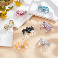 7Pcs 7 Colors Transparent Resin Beads&nbsp;RESI-ME0001-19