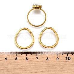 3Pcs 304 Stainless Steel Micro Pave Cubic Zirconia Ring Sets&nbsp;RJEW-S625-01G