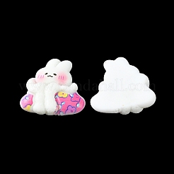 Opaque Cute Bunny Cabochons&nbsp;CRES-O006-14B