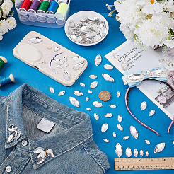120Pcs 5 Styles Sew on Rhinestone&nbsp;DIY-FG0008-40A