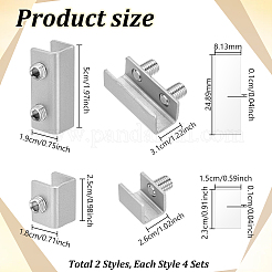 8 Bags 2 Styles Iron Window Security Lock&nbsp;AJEW-GA0011-22