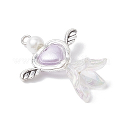 Acrylic & Tibetan Style Alloy Pendants&nbsp;PALLOY-JF04327