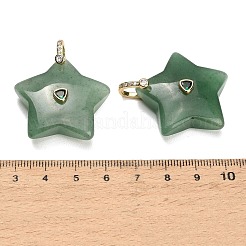 Natural Green Aventurine Pendants&nbsp;G-Z157-01G-A01