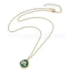 304 Stainless Steel Micro Pave Cubic Zirconia constellation Pendant Necklaces&nbsp;NJEW-R021-01G-06