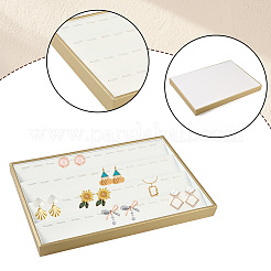 1Pc 4 Rows/18 Grids Imitation Leather Jewelry Pendant Trays&nbsp;CON-CL0001-01