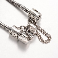 Alloy Rhinestone Bead European Bracelets&nbsp;BJEW-L602-25