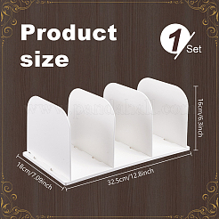 4-Compartment Plastic Book Organizer&nbsp;AJEW-WH0696-760