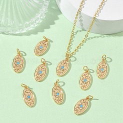 SHEGRACE Brass Micro Pave Cubic Zirconia Pendants&nbsp;XGRQ4G867-550G