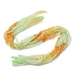 Gradient Color Natural Myanmar Jade Beads Strands&nbsp;G-D306-A04-3mm