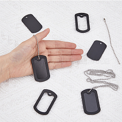 DIY Stamping Blank Pendant Keychain Necklace Making Kit&nbsp;DIY-FH0005-15