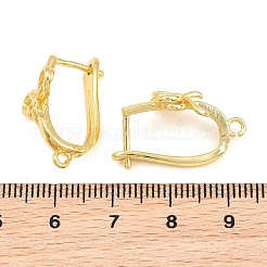 Brass Hoop Earring Findings&nbsp;KK-CBA5558-02G