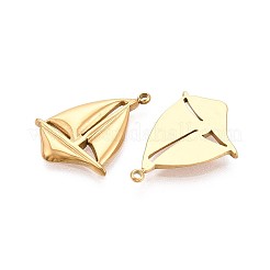 304 Stainless Steel Sailboat Pendants&nbsp;STAS-T071-23G