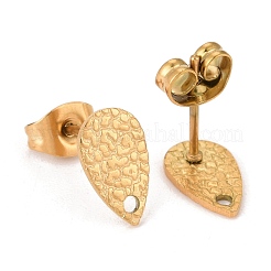 Ion Plating(IP) 304 Stainless Steel Stud Earring Findings&nbsp;STAS-O119-29G