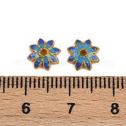 Multi-Petal Alloy Enamel Bead Caps&nbsp;FIND-G029-02G-04