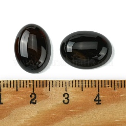 Natural Black Agate Cabochons&nbsp;G-L601-03A-02