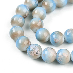 Baking Paint Glass Beads Strands&nbsp;DGLA-N008-10mm-06