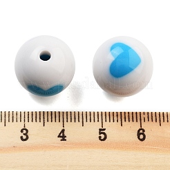 Opaque Printed Acrylic Beads&nbsp;OACR-G038-05B
