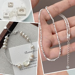 114Pcs 3 Styles 925 Sterling Silver Beads&nbsp;STER-AR0001-09