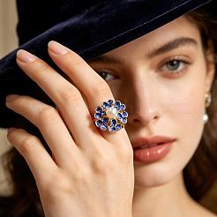 Zinc Alloy Enamel Cuff Open Rings for Women&nbsp;WZ6536-2