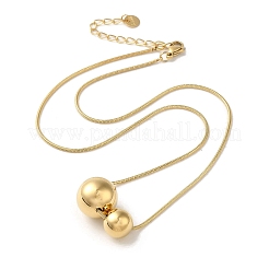 PVD Vacuum Plating 304 Stainless Steel Snake Chain Necklaces&nbsp;NJEW-C045-03B-G