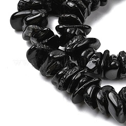 Natural Black Tourmaline Beads Strands&nbsp;G-A285-A07-01
