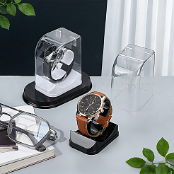 2Pcs 2 Colors Plastic C-Shaped Single Watch Display Cases&nbsp;CON-PH0003-61