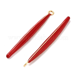 Brass Enamel Big Pendants&nbsp;KK-L229-008G-02