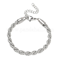 6MM 304 Stainless Steel Round Rope Chain Bracelets&nbsp;SA-CBA2696-25P
