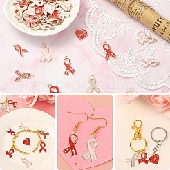 60Pcs 12 Styles Light Gold Tone Zinc Alloy Enamel Pendants&nbsp;ENAM-CJ0003-59