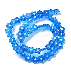 Handmade Millefiori Lampwork Beads Strands&nbsp;LAMP-F035-09R