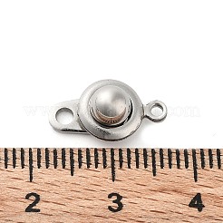 Non-Tarnish 201 Stainless Steel Snap Clasps&nbsp;STAS-K212-01P-01