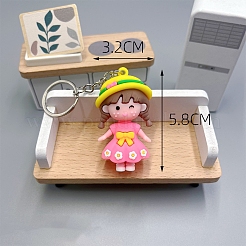 Girl PVC Bag Keychain&nbsp;LS-PW-WG0BCC7-05
