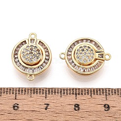 Brass Pave Clear Cubic Zirconia Magnetic Clasps&nbsp;KK-N287-08G