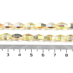 Electroplate Glass Beads Strands&nbsp;GLAA-Q101-03A-HP01
