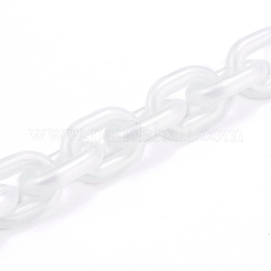 Handmade Opaque Acrylic Cable Chains&nbsp;AJEW-JB00924-05