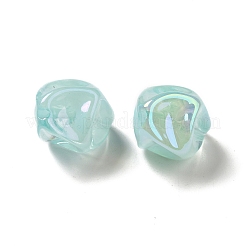 UV Plating Rainbow Iridescent Acrylic Beads&nbsp;PACR-M002-07B