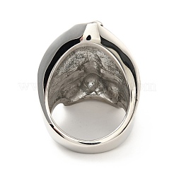 316 Stainless Steel Skull Finger Ring&nbsp;RJEW-C030-07A-AS