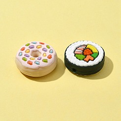 5Pcs 5 Styles Food Grade Eco-Friendly Silicone Focal Beads&nbsp;SIL-FS0001-04