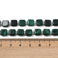 Natural Malachite Beads Strands&nbsp;G-L630-A01-7x7mm