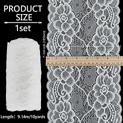 10 Yards Nylon Elastic Lace Trim&nbsp;OCOR-FG0002-66B