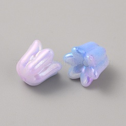 Iridescent Plating Acrylic Beads&nbsp;MACR-WH0013-01D