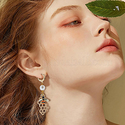 14Pcs Brass Hoop Earrings&nbsp;KK-BBC0014-51
